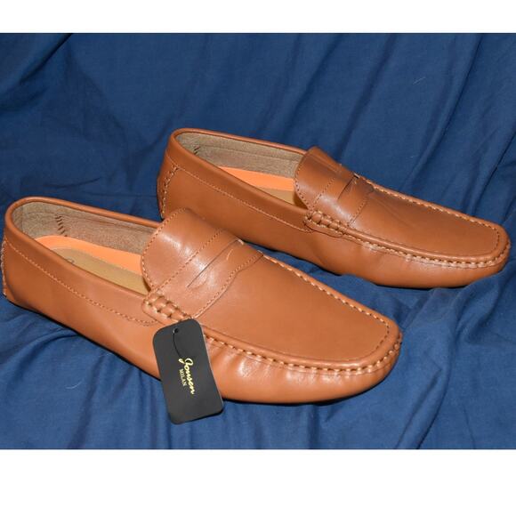 NEW Jonsen Milan Men's 11 Moc Loafer Slip On Driving Casual Shoes NWT - Picture 1 of 7